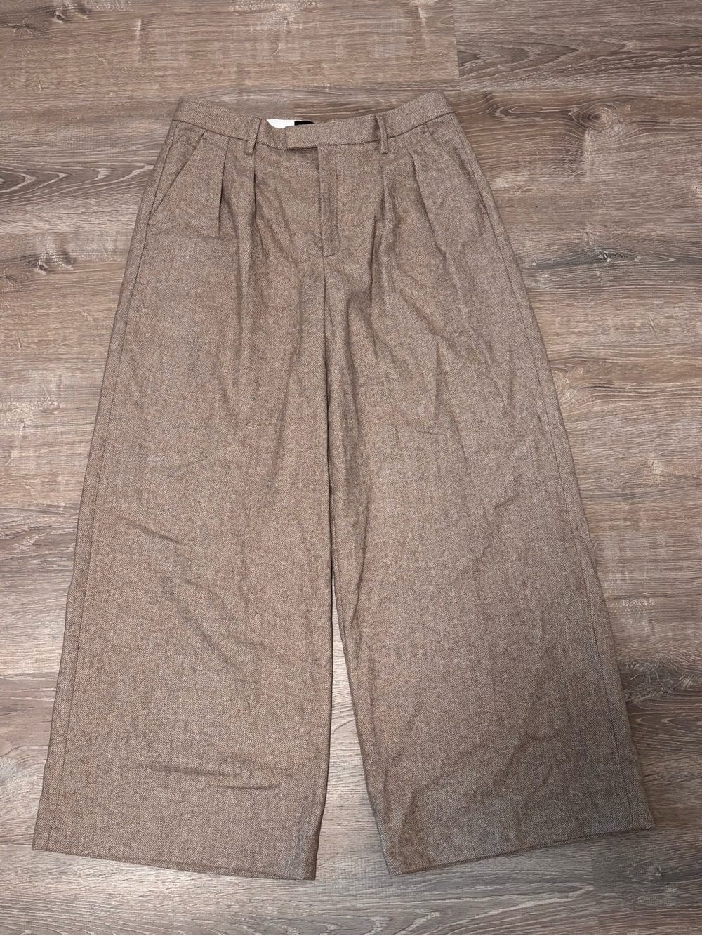 Banana Republic Women Dress Pants Tan Wide-Leg Size 14 NWT